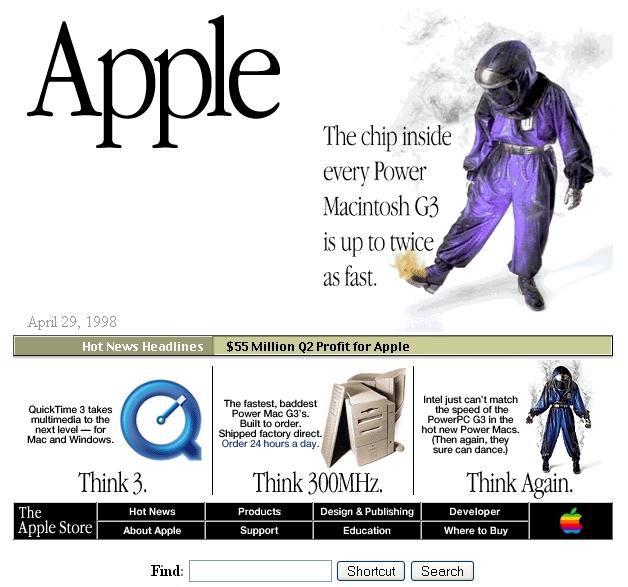 Apple's Web Site 1998